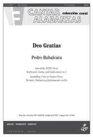 Deo Gratias SATB choral sheet music cover